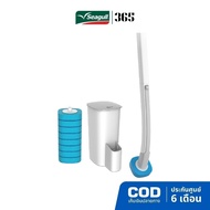 365 X Seagull ZenKleen Bathroom Brush Set With Disposable Liquid Pads + Head With (8 Pieces)