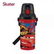 (日貨)Skater x迪士尼Disney銀離子直飲水壺/隨身瓶/冷水壺/水壺(480ml)閃電麥坤-活塞盃