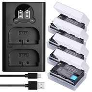 Replacement Canon LP-E6 LP-E6N Baeries and Duai Charger For Canon EOS 60D,70D,80D,5D Mark II III ​IV,5DS,5DS R,6D,7D Cam