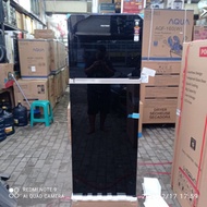 KULKAS POLYTRON PRW 23 MNX LEMARI ES 2 PINTU PRW 23 MNX TEMPERED GLASS KHUSUS BANDUNG GARANSI RESMI