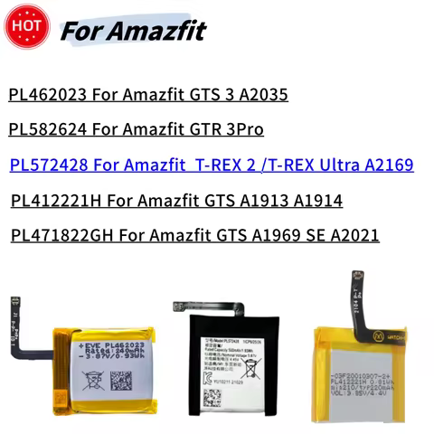 Battery For Amazfit GTS 3 A2035,GTR 3 Pro,GTR 4 47mm,T-REX 2 T-REX Ultra, GTS A1969 2E A2021,PL57242