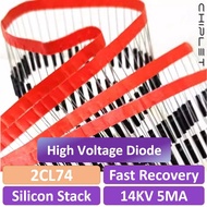 20Pcs High Voltage Diode 2CL74 14KV 5MA Silicon Rectifier Stack 14000V Fast Recovery Rectifier Diode
