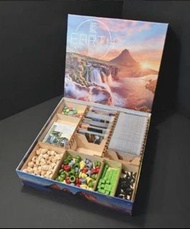 Crowbox Blue Star (Earth) Wooden Storage Box Earth 藍星 Wooden Insert 桌面遊戲收納箱