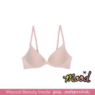 Wacoal Mood Smooth Bra Wireless Bra เสื้อชั้นในไร้โครง 3/4 Cup เสริมฟองน้ำ 15 มิล - MM1234