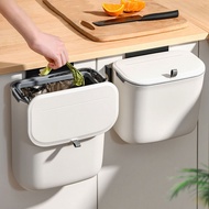 【local delivery】Kitchen hanging dustbin tong sampah dapur 厨房壁挂垃圾桶 wall-mounted trash bin with lid 2 