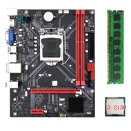 B85M VHL Motherboard 1600Mhz RAM Slots Motherboard 1155CPU Motherboard I3-2130 CPU +1X DDR3 8G RAM L