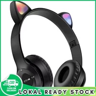 Cat Headphone P47 P47m Folding WIFI Wireless Bluetooth Headphone 5.0 Cat Ear Headset For SmartPhone