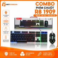 R8 1909 Keyboard + Mouse Set Specialized in 7-Color Led Mechanical Gaming - New Item - Full Box