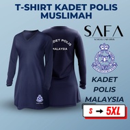 Baju TShirt Kadet Polis Muslimah Kokurikulum Safa School Uniform