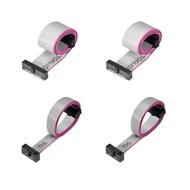 Treedix 4PCS IDC Ribbon Connector Flat Ribbon Cable Jtag Cable 1.27mm Pitch （2x5pin） and 2.54mm Pitc