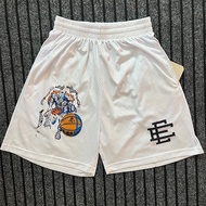 Eric Emanuel Shorts American Shorts Trendy Knee Shorts EE Shorts Sports Large Mesh Basketball Pants