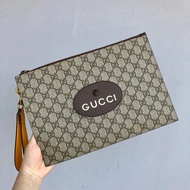 GUCCI GUCCI Classic gg Tiger Head Men's Handbag Presbyopic Canvas Handbag Bag