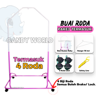 CANDY ONE Baby Cradle Stand Set Rangka Buaian Baby Soft Net Besi Buai Bayi Rangka Buayan Baby Buai S