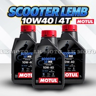 MOTUL SCOOTER LEMB 10W40 4T 1L HC-TECH Motorcycle Engine Oil + MOTUL Scooter Gear Oil Plus 80W90