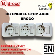 Broco 15411 ENGKEL SWITCH + OB GROUND CONNECTOR / OUTBOW GROUND OUTLET 15411