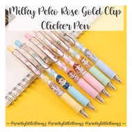 * $7.90/SET * Milky Peko Rose Gold Clip Clicker Pen < MPS1 >