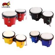 LAHOMIA 4" 5" Percussion Bongos Drum Set Percussion Instrument for Children Kids