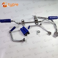 ชุดชุบ 4 ชิ้น เวฟ125R  เวฟ125S  เวฟ125ไฟเลี้ยวบังลม เหล็กพักเท้า+ขาเบรค+ขาเกียร์+ขาสตาร์ท+ยางพักเท้า