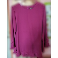 Blouse labuh / Blouse muslimah / Blouse flowy / Plain blouse / Blouse kosong