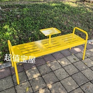 Outdoor wrought iron seats，Outdoor bench park bench courtyard milk tea coffee shop bench，