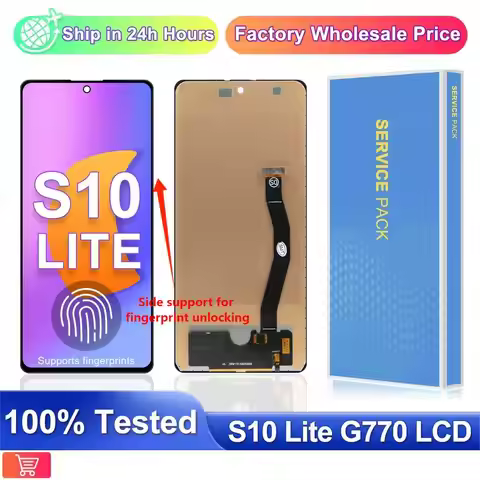6.7'' Amoled TFT S10 Lite LCD For Samsung S10 Lite Display For Samsung S10 Lite G770F SM-G770F/DS To