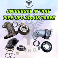 UNIVERSAL 28MM RACING INTAKE PIPE UFO 28 ADJUSTABLE EX5 KRISS WAVE125 SRL WAVE110 ALPHA DREAM CARBUR