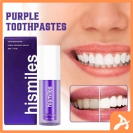 Hismile V34 purple toothpaste colour corrector Whitening teeth karang gigi Ubat Pemutih Gigi Stain R