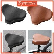 [Dynwave] Bicycle Seat Wide Shock Absorption Comfortable Bicycle Seat Cushion for Stationary Bike Wo