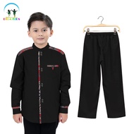 Baju Setelan Koko Batik Kurta Pakistan Anak Laki-Laki  4 Tahun - 10 Tahun Lengan Panjang Terbaru 202