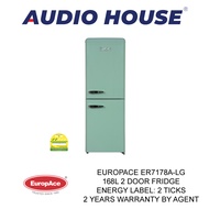 [BULKY] EUROPACE ER7178A-LG  168L 2 DOOR FRIDGE  ENERGY LABEL: 2 TICKS 2 YEARS WARRANTY BY AGENT