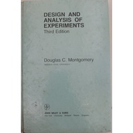 BOOK USED BOOKS AND ANALYSIS OF EXPERIMENTS THIRD EDITION Original