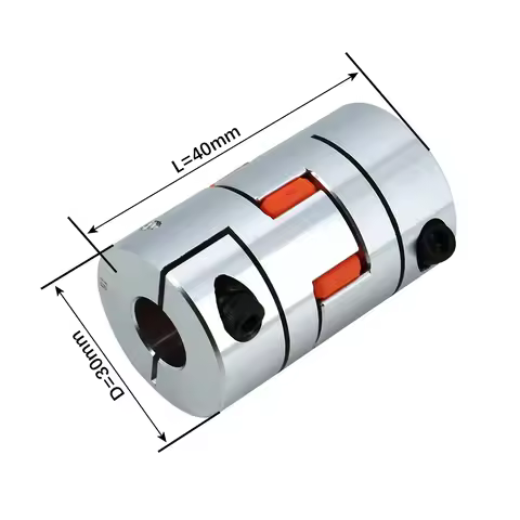 LF Six Jaw D30L40 Coupler Aluminium Plum Flexible Shaft Coupling Stepper Motor Connector CNC 6/6.35/