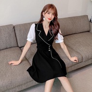 JUMBO DRESS - DR70 WOMEN'S SHORT-SLEEVED COLLAR DRESS