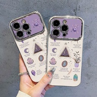IPhone Case For 13 16 17 Air 15 11 12 14 Pro Max XR 7 8 Plus Purple Moon 3D 6DSC291A