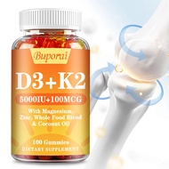 Organic D3 5000 IU + K2(MK-7)100 mcg - 5x more absorbed than standard D3K2, 100% natural Omega-3, Me