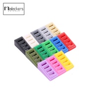 61409 Bricks 50pcs Plate 2x1x2/3 with 4 grid diagonal tiles Small Particles Building Blocks MOC Acce