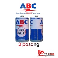 Baterai ABC besar R20 isi 2 pcs batu jumbo grosir eceran