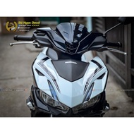 TEM CHỈ DÁN XE WINNER X V3 V4 TRẮNG ĐEN 2023