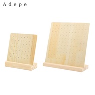 [Adepe] Wooden Pegboard Display Stand Retail Shelf, Jewelry Stand Necklace Holder for Shop Showcase