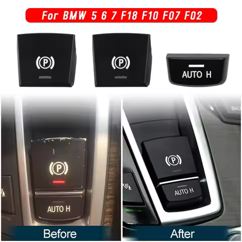 Car Handbrake Parking Brake P Button Switch Cover For BMW 5 6 7 F01 F02 F07 F10 F11 F18 F30 520 523 
