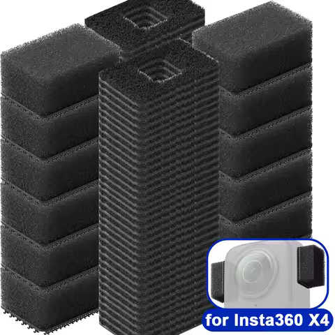 12/24PCS Mic Wind Muff Premium Wind Noise Reduction Covers for Insta360 X4 Cameras Windproof Cotton 