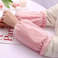 Lengan lengan pelindung lengan musim sejuk wanita pelajar dewasa dapur kerja pejabat jaket lengan le