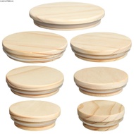 CLEIGHTEENCY Wood Lids Reusable Bottle Sealing Caps Compatible Canning Storage