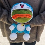 多啦A夢x Pepe the sad frog x doraemon 叮噹 悲傷青蛙公仔 soft toy doll figure