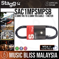 Stagg SAC1MPSMPSB 3.5mm TRS to 3.5mm TRS Cable - 1 Meter