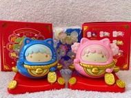 Top Toy Lucky Cat Tumbler 招財貓不倒翁 膠公仔 figure  Sanrio  Little twin stars twins star twin star kiki Lal