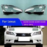 For Lexus GS250 GS350 GS300 GS430 2012~2015 Front Headlight Shell Headlamp Transparent Lampshade Cov
