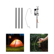 Aluminum Alloy Light Stand for Outdoor Tabletop Use 61.5cm 93.5cm 125.5cm Height