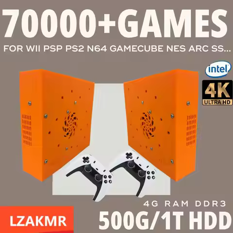 Dual System M8 Plug and Play Retro I3-3110M Game Console 1T HDD 70000+Games For Wii PS2 N64 PSP Game