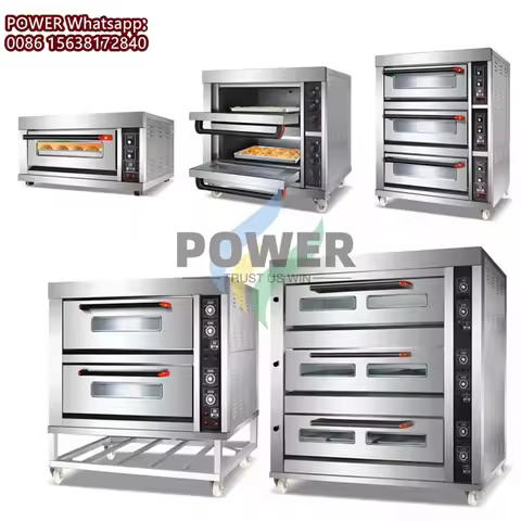 1/2/3/4 Decks Bakery Electric Oven Baking Machine Pizza Cake Bread Croissant Baking Bakery Oven Mach